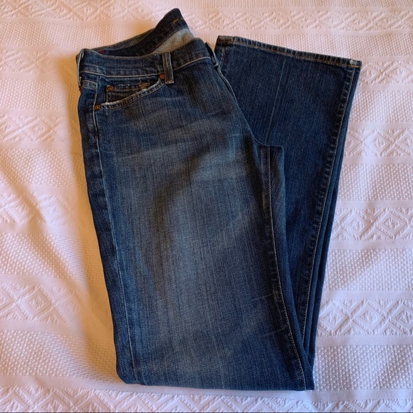 7 For All Mankind Bootcut Blue Jeans Size 31 - Picture 2 of 9